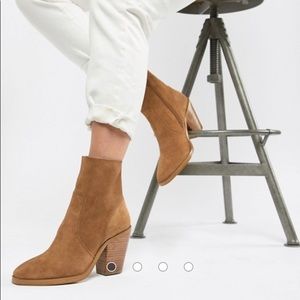 ASOS suede booties